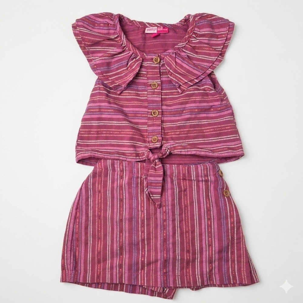 Penelope Mack Pink Striped Jumpsuit